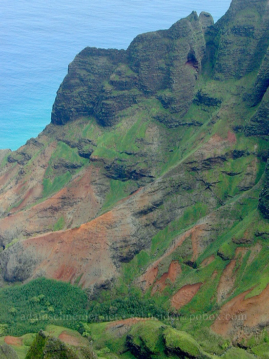 Honopu Valley [Honopu Trail, Na Pali Coast, Kaua'i, Hawaii]