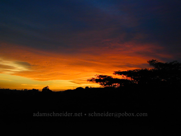 sunset [Wawae Road, Kalaheo, Kaua'i, Hawaii]