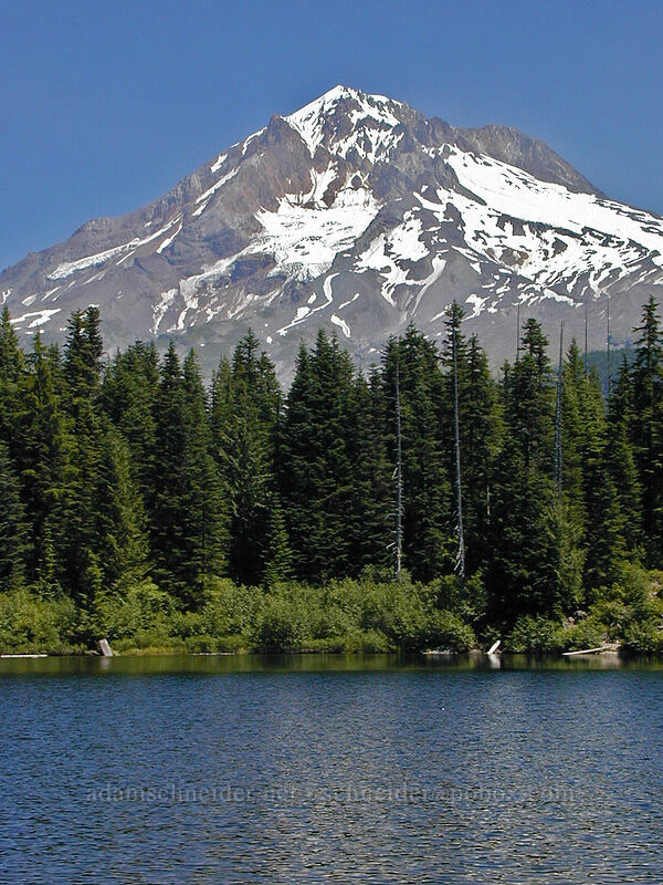 Mount Hood & Burnt Lake [Burnt Lake, Mt. Hood Wilderness, Clackamas County, Oregon]