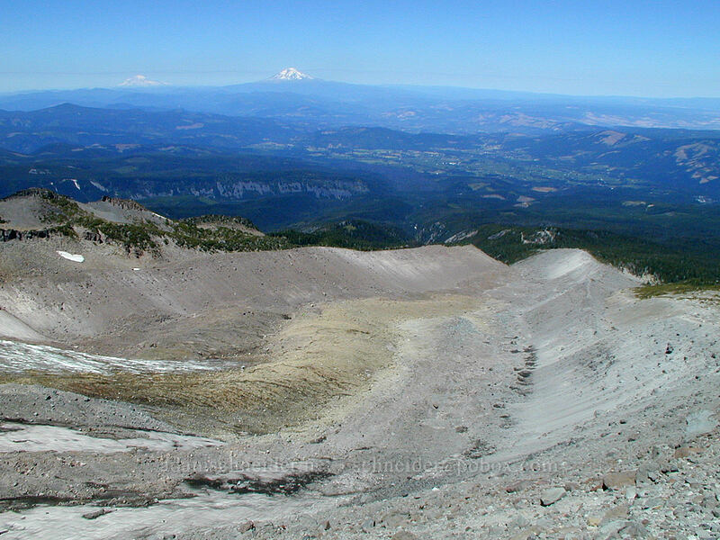 the valley below Eliot Glacier [Cooper Spur Trail, Mt. Hood Wilderness, Hood River County, Oregon]