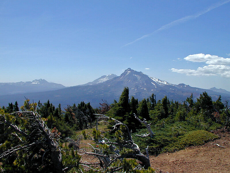 Broken Top, Three Sisters, & The Husband [Black Crater summit, Three Sisters Wilderness, Deschutes County, Oregon]