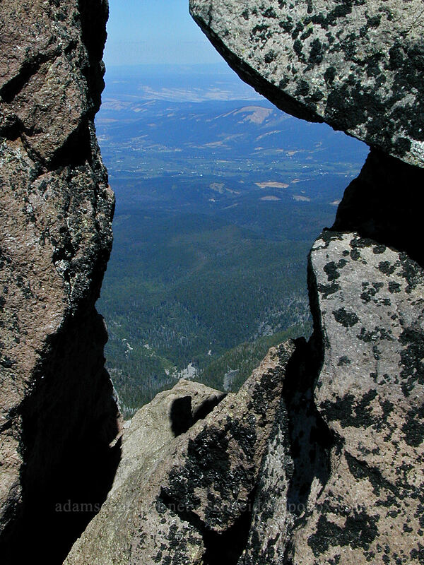 view toward the Upper Hood River Valley [Top of Barrett Spur, Mt. Hood Wilderness, Hood River County, Oregon]