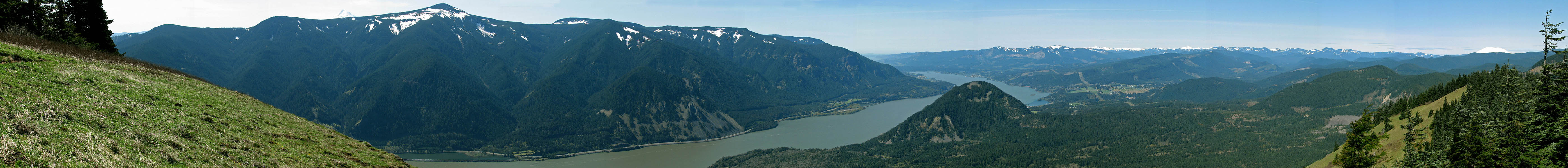 Dog Mountain panorama [Summit of Dog Mountain, Columbia River Gorge, Skamania County, Washington]