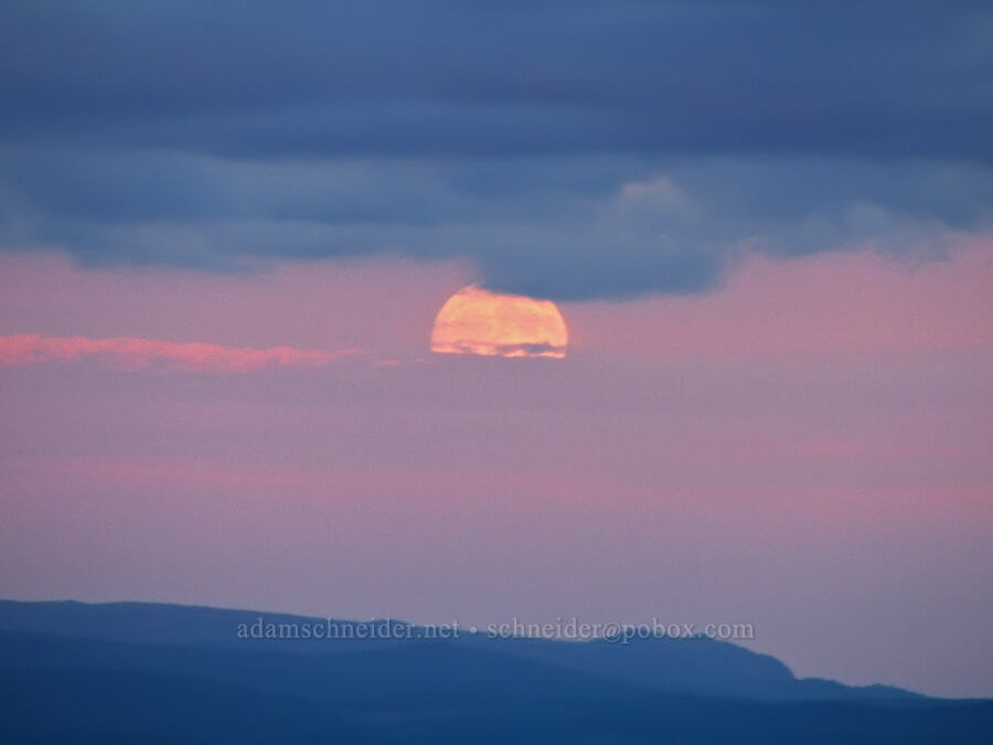 moonrise [Highway 212, Damascus, Clackamas County, Oregon]