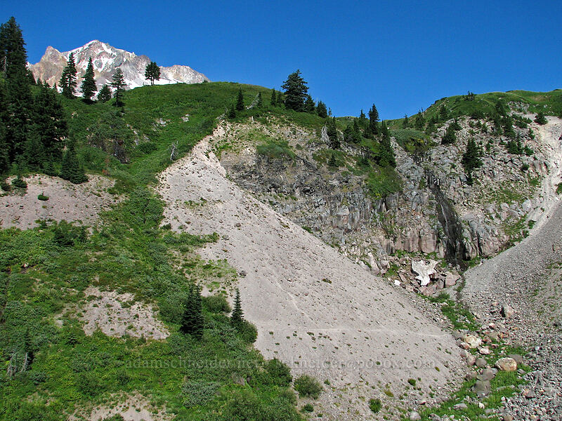 top of Rushingwater Canyon [Rushingwater Canyon, Mt. Hood Wilderness, Clackamas County, Oregon]
