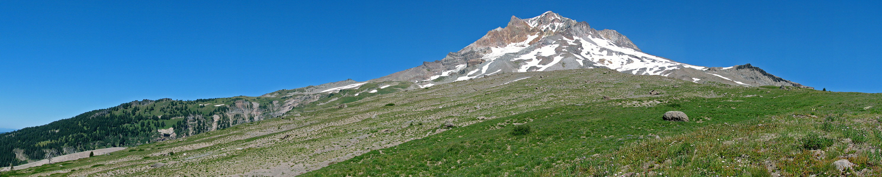 Paradise Park panorama [Paradise Park, Mt. Hood Wilderness, Clackamas County, Oregon]