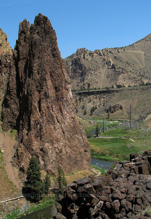rock formations [Rim Trail, Smith Rock State Park, Deschutes County, Oregon]