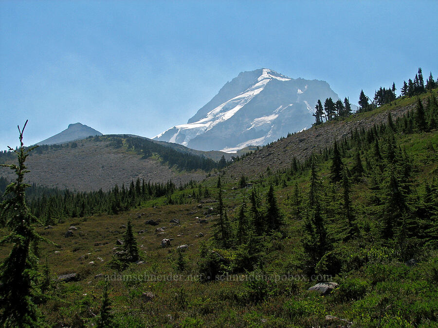Barrett Spur & Mount Hood [Wy'east Basin, Mt. Hood Wilderness, Hood River County, Oregon]
