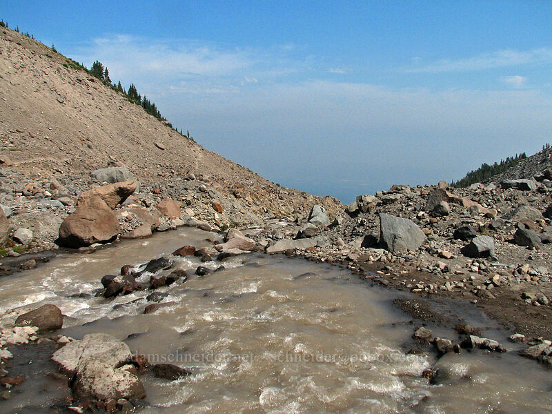Eliot Creek [Eliot Glacier outwash plain, Mt. Hood Wilderness, Hood River County, Oregon]