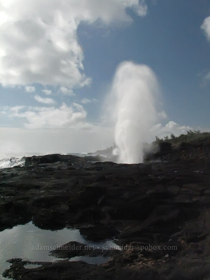 Spouting Horn [Spouting Horn Beach Park, Kukui'ula, Kaua'i, Hawaii]