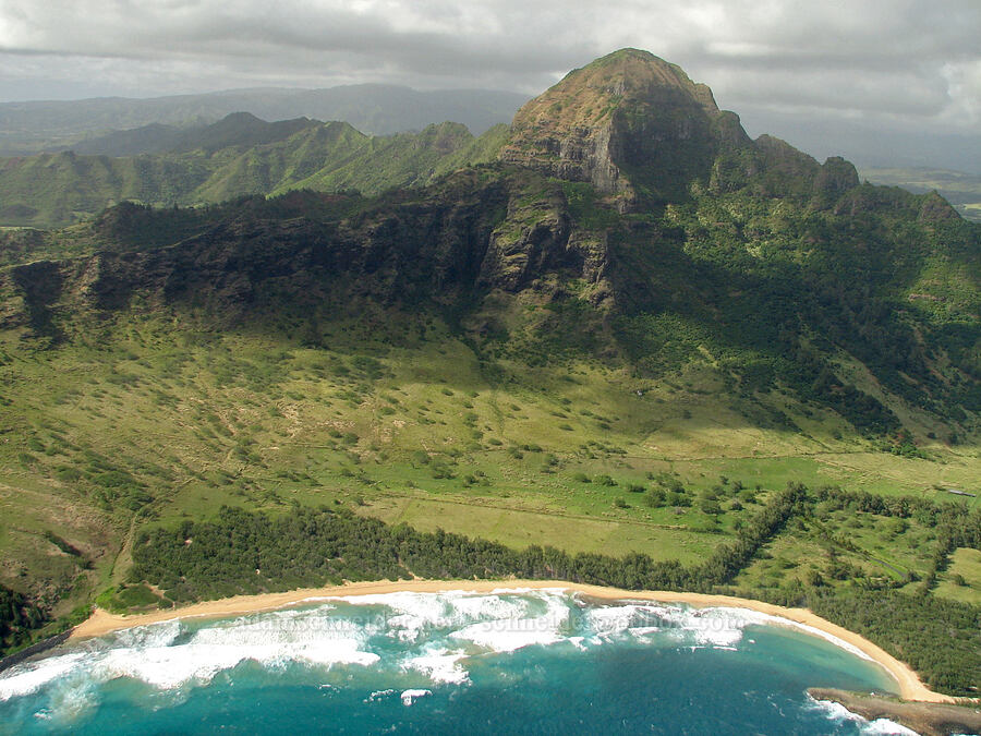 Ha'upu & Kipu Kai [airplane tour, Kaua'i, Hawaii]
