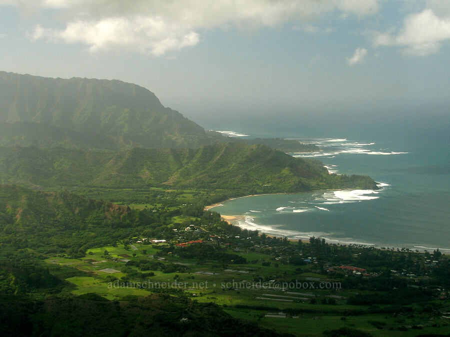 Hanalei [airplane tour, Kaua'i, Hawaii]