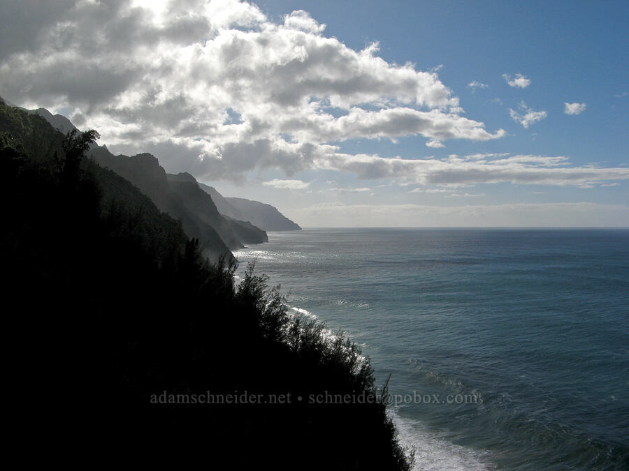Na Pali Coast [Kalalau Trail, Na Pali Coast State Park, Kaua'i, Hawaii]