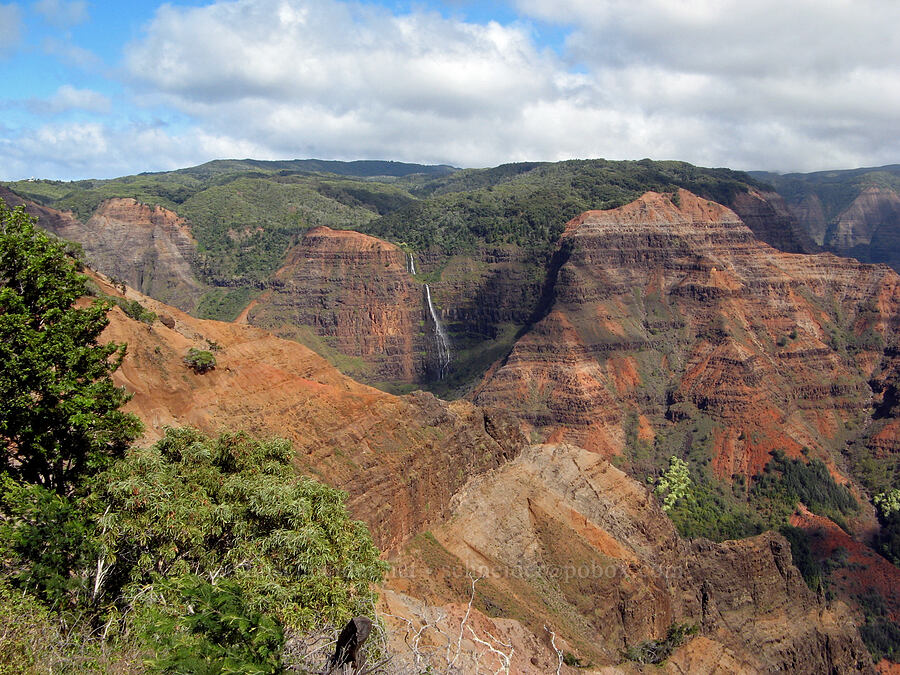 Waipo'o Falls [Highway 550, Waimea Canyon State Park, Kaua'i, Hawaii]