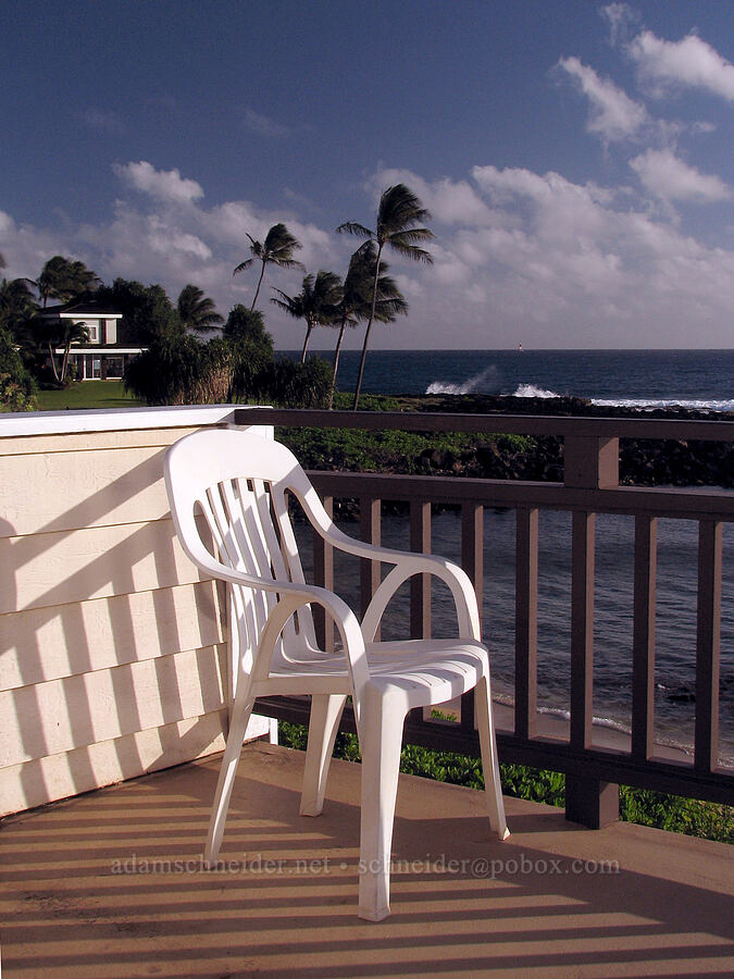 afternoon on the lanai [Hale 'Ohe, Po'ipu, Kaua'i, Hawaii]