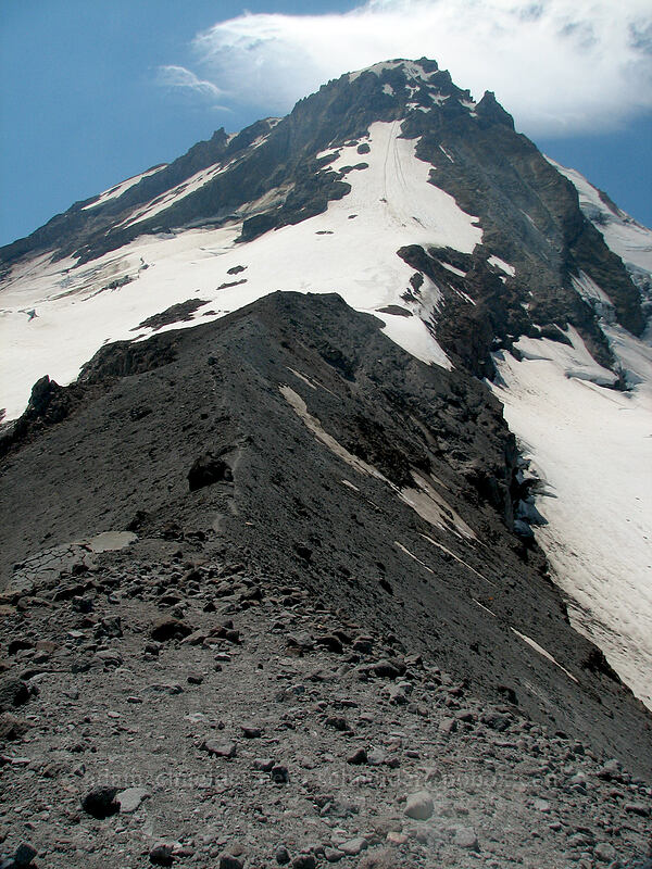 top of Cooper Spur [Cooper Spur trail, Mt. Hood Wilderness, Hood River County, Oregon]