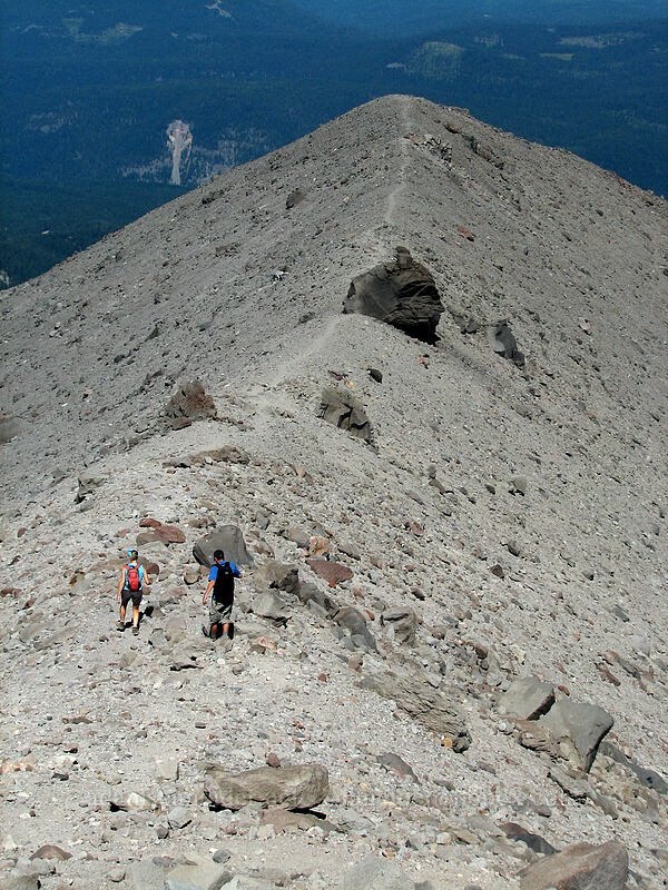 heading back down the trail [top of Cooper Spur, Mt. Hood Wilderness, Hood River County, Oregon]