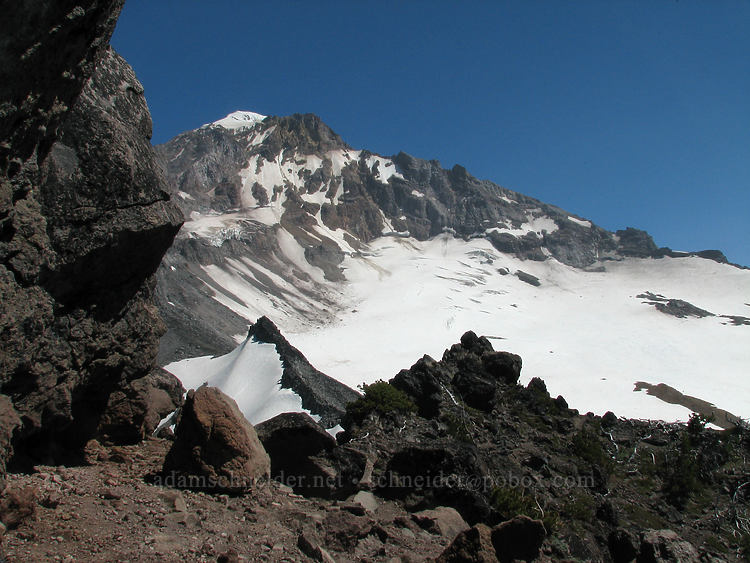 view from Ho Rock [above McNeil Point, Mt. Hood Wilderness, Clackamas County, Oregon]