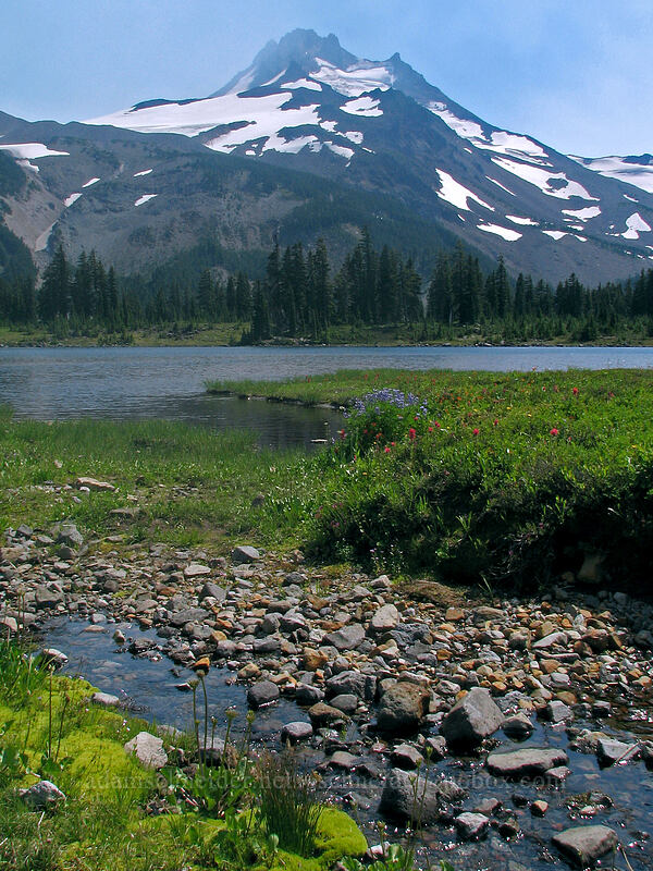 Mount Jefferson & Russell Lake [Jefferson Park, Mt. Jefferson Wilderness, Marion County, Oregon]