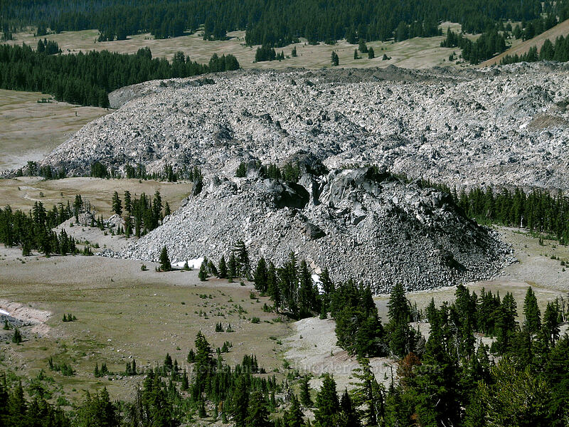 Little Broken Top & Rock Mesa rhyolitic lava flow [South Sister Trail, Three Sisters Wilderness, Deschutes County, Oregon]