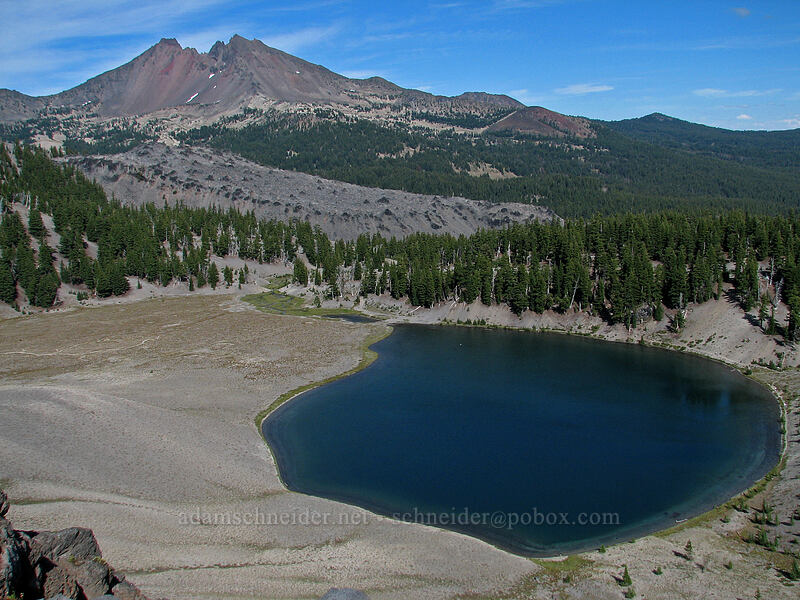 Moraine Lake & Broken Top [South Sister Trail, Three Sisters Wilderness, Deschutes County, Oregon]