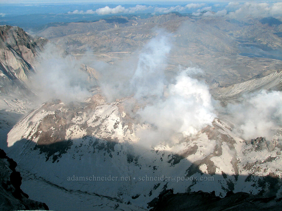 lava dome [Mt. St. Helens crater rim, Mt. St. Helens National Volcanic Monument, Skamania County, Washington]