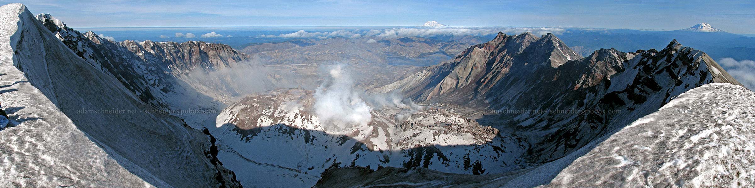 Mt. St. Helens crater panorama [Mt. St. Helens crater rim, Mt. St. Helens National Volcanic Monument, Skamania County, Washington]