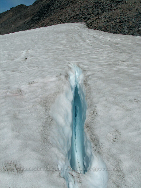 crevasse [Ladd Glacier, Mt. Hood Wilderness, Hood River, Oregon]