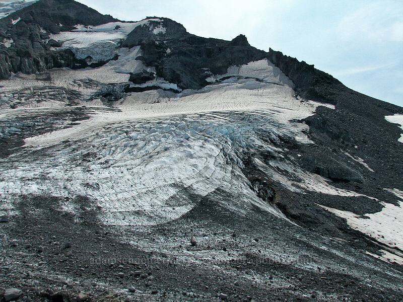 upper reaches of Ladd Glacier [south end of Barrett Spur, Mt. Hood Wilderness, Hood River, Oregon]