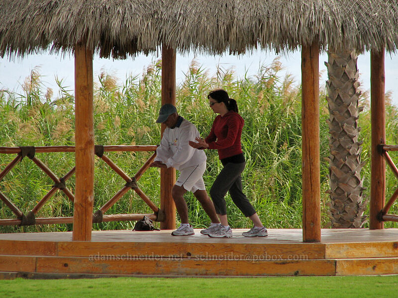 tai chi lesson [El Presidente Hotel, San Jose del Cabo, Los Cabos, Baja California Sur, Mexico]