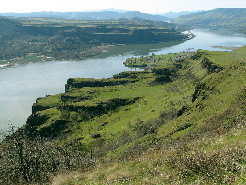 view to the west [Cherry Orchard Trail, Lyle, Klickitat County, Washington]