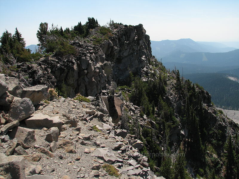 top of Lamberson Butte [Lamberson Butte, Mt. Hood Wilderness, Hood River County, Oregon]