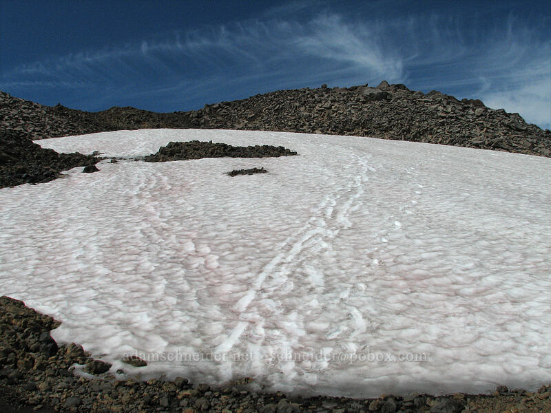 snow & scree [Pacific Crest Trail, Mt. Jefferson Wilderness, Jefferson County, Oregon]