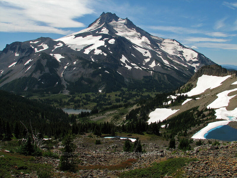 Mount Jefferson & Sprague Lake [Park Ridge, Mt. Jefferson Wilderness, Marion County, Oregon]