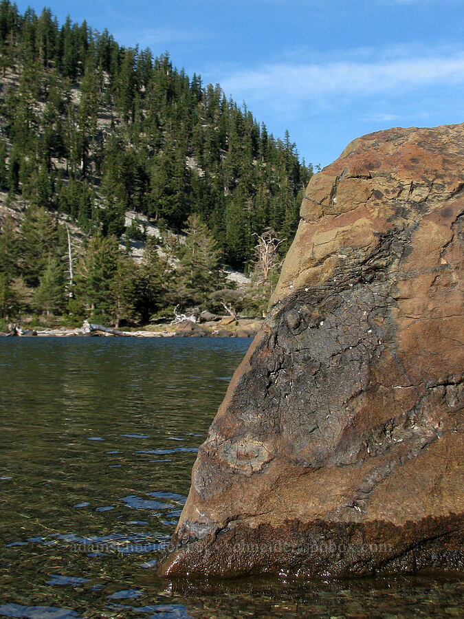 the largest of the Deadfall Lakes [Deadfall Lakes, Shasta-Trinity National Forest, Trinity County, California]