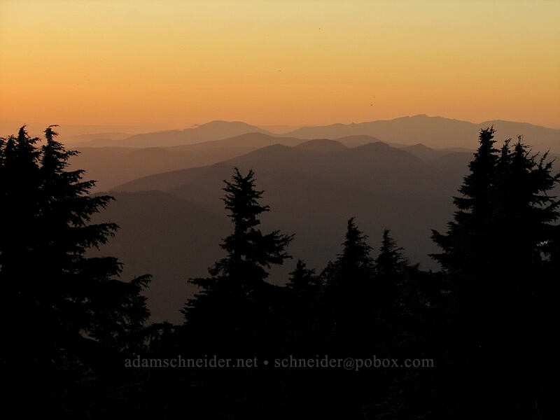 Cascade foothills [above Wy'East Basin, Mt. Hood Wilderness, Hood River County, Oregon]