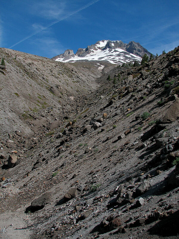 Mount Hood & Little Zigzag Canyon [Little Zigzag Canyon, Mt. Hood Wilderness, Clackamas County, Oregon]