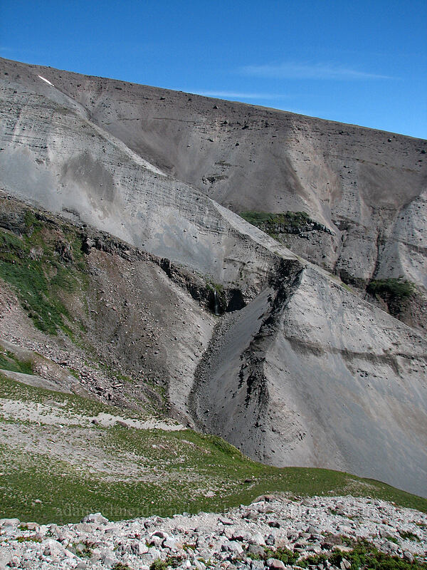 south wall of Zigzag Canyon [west rim of Zigzag Canyon, Mt. Hood Wilderness, Clackamas County, Oregon]