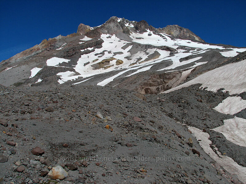 Mount Hood [west rim of Zigzag Canyon, Mt. Hood Wilderness, Clackamas County, Oregon]