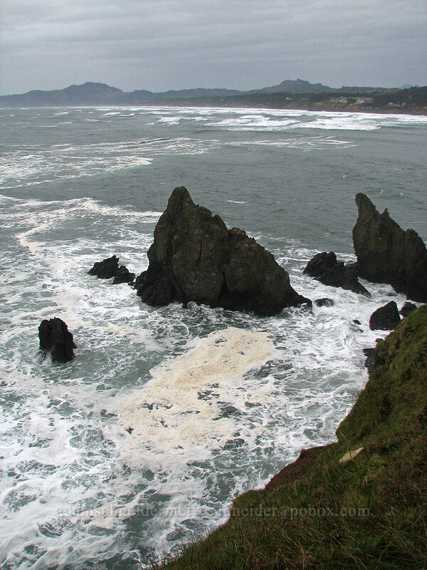 rocky headlands [Yaquina Head, Agate Beach, Lincoln County, Oregon]