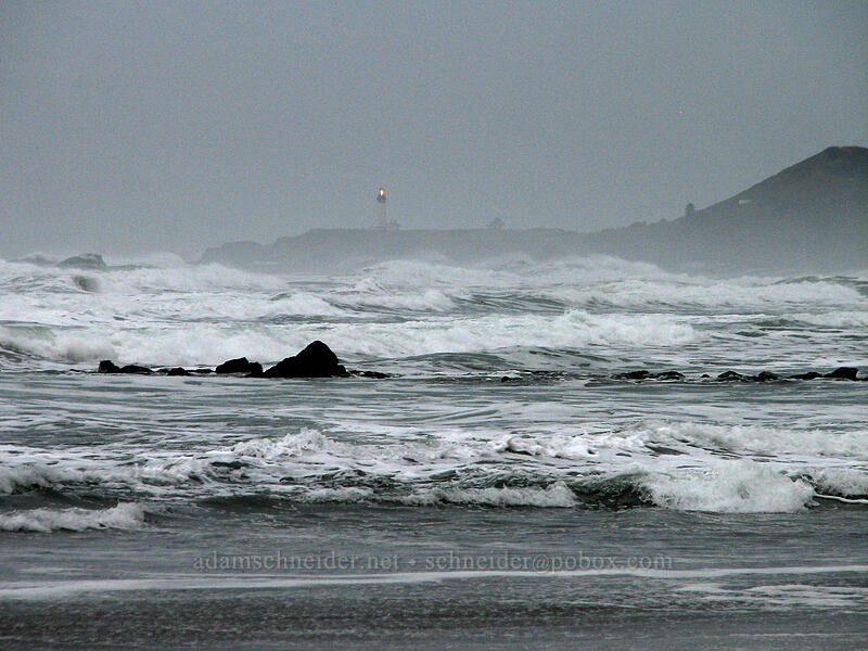 lighthouse in late afternoon [Nye Beach, Newport, Lincoln County, Oregon]
