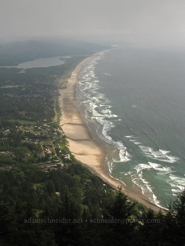 view over Manzanita [Neahkanie Mountain, Oswald West State Park, Tillamook County, Oregon]