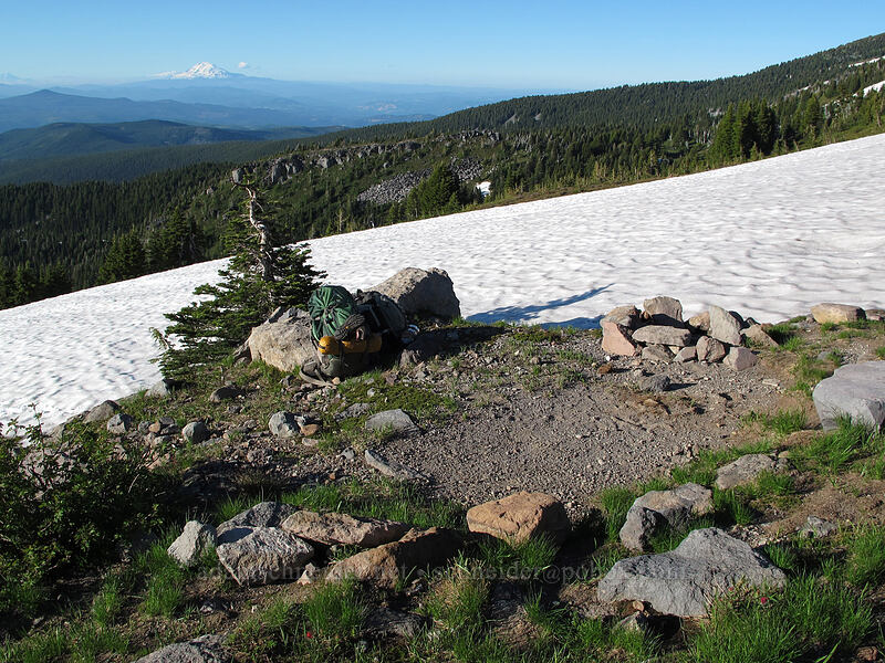 campsite [McNeil Point, Mt. Hood Wilderness, Hood River County, Oregon]