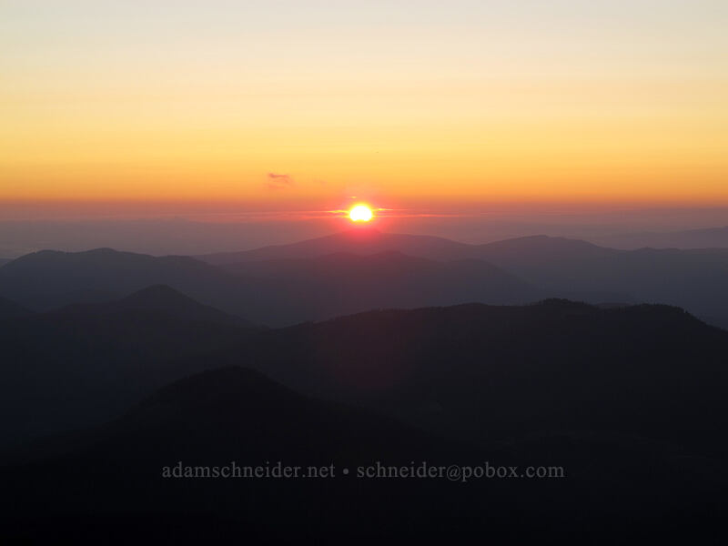 sunset [McNeil Point, Mt. Hood Wilderness, Hood River County, Oregon]