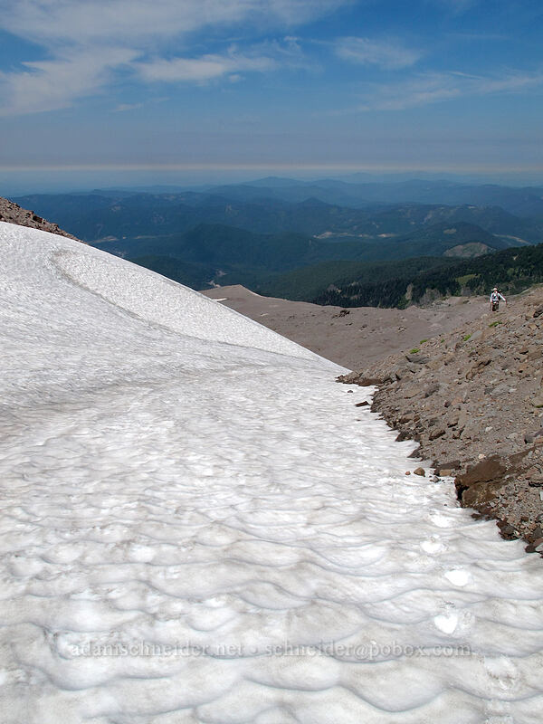 snowfield [above Zigzag Canyon, Mt. Hood Wilderness, Clackamas County, Oregon]