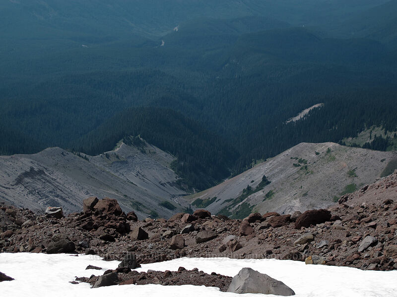 Zigzag Canyon [above Zigzag Canyon, Mt. Hood Wilderness, Clackamas County, Oregon]