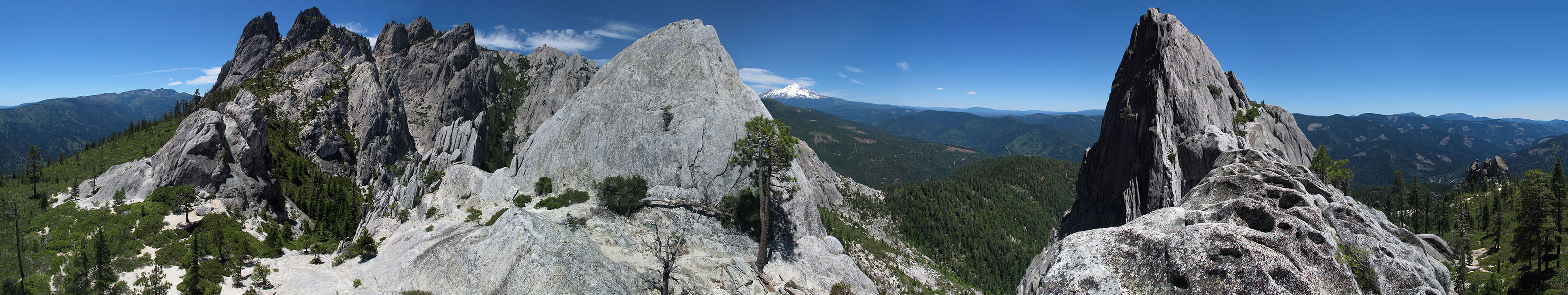 Castle Crags panorama [Castle Crags, Castle Crags Wilderness, Shasta County, California]