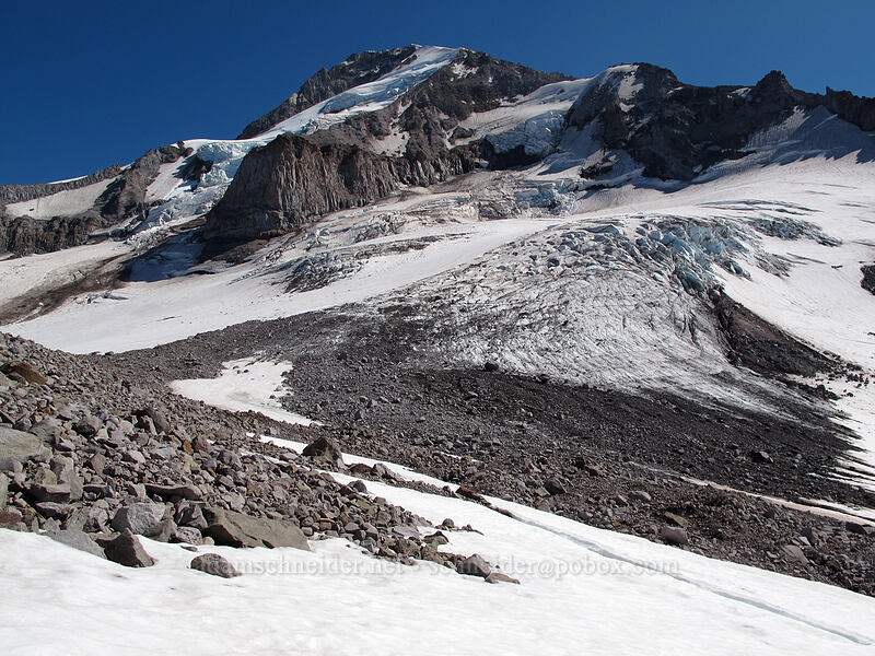 Mount Hood & Ladd Glacier [Ladd Glacier, Mt. Hood Wilderness, Hood River County, Oregon]