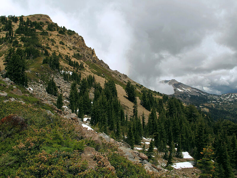 Brokeoff Mountain & Lassen Peak [Brokeoff Mountain Trail, Lassen Volcanic National Park, Tehama County, California]