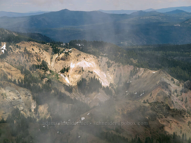 Little Hot Springs Valley [Brokeoff Mountain summit, Lassen Volcanic National Park, Tehama County, California]